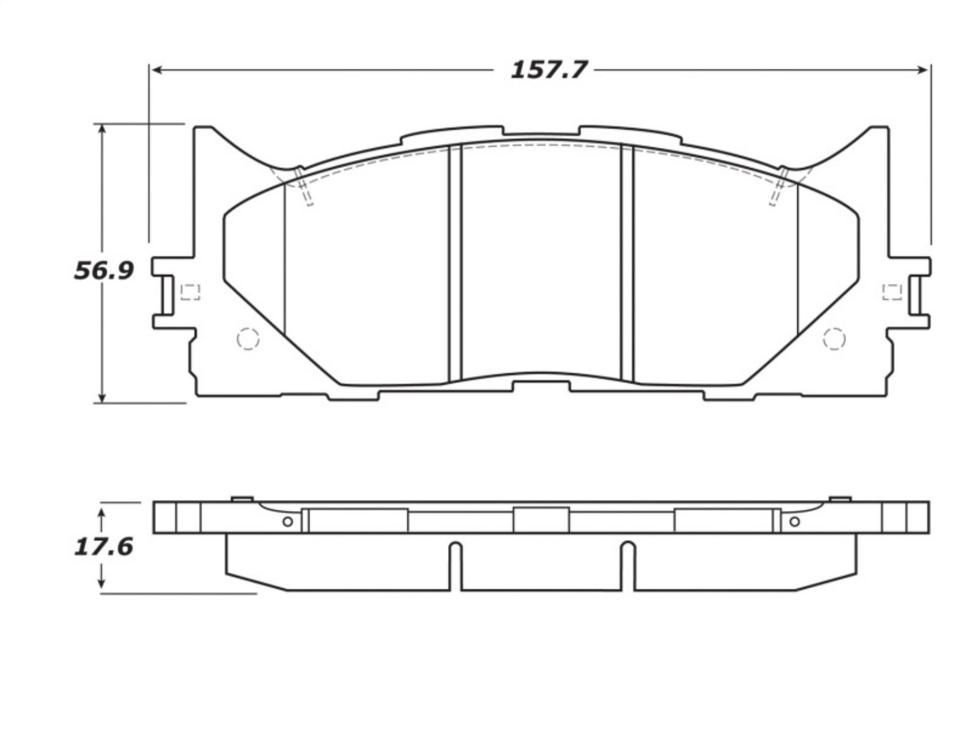 Picture of StopTech Street Touring 16-17 Toyota Camry Front Brake Pads