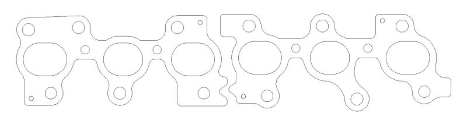 Picture of Cometic Toyota 2JZGTE 93-UP 2 PC- Exhaust Manifold Gasket -030 inch 1-600 inch X 1-220 inch Port