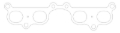 Picture of Cometic Toyota 2RZ-3RZ-FE 95-UP Exhaust -030 inch MLS Head Gasket 1-730 inch X 1-460 inch Port