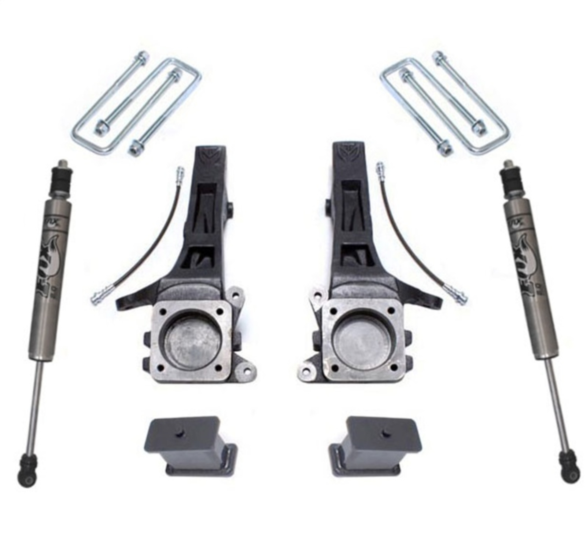 Picture of MaxTrac 05-18 Toyota Tacoma 2WD 6 Lug 4in-2in MaxPro Elite Spindle Lift Kit w-FOX Shocks