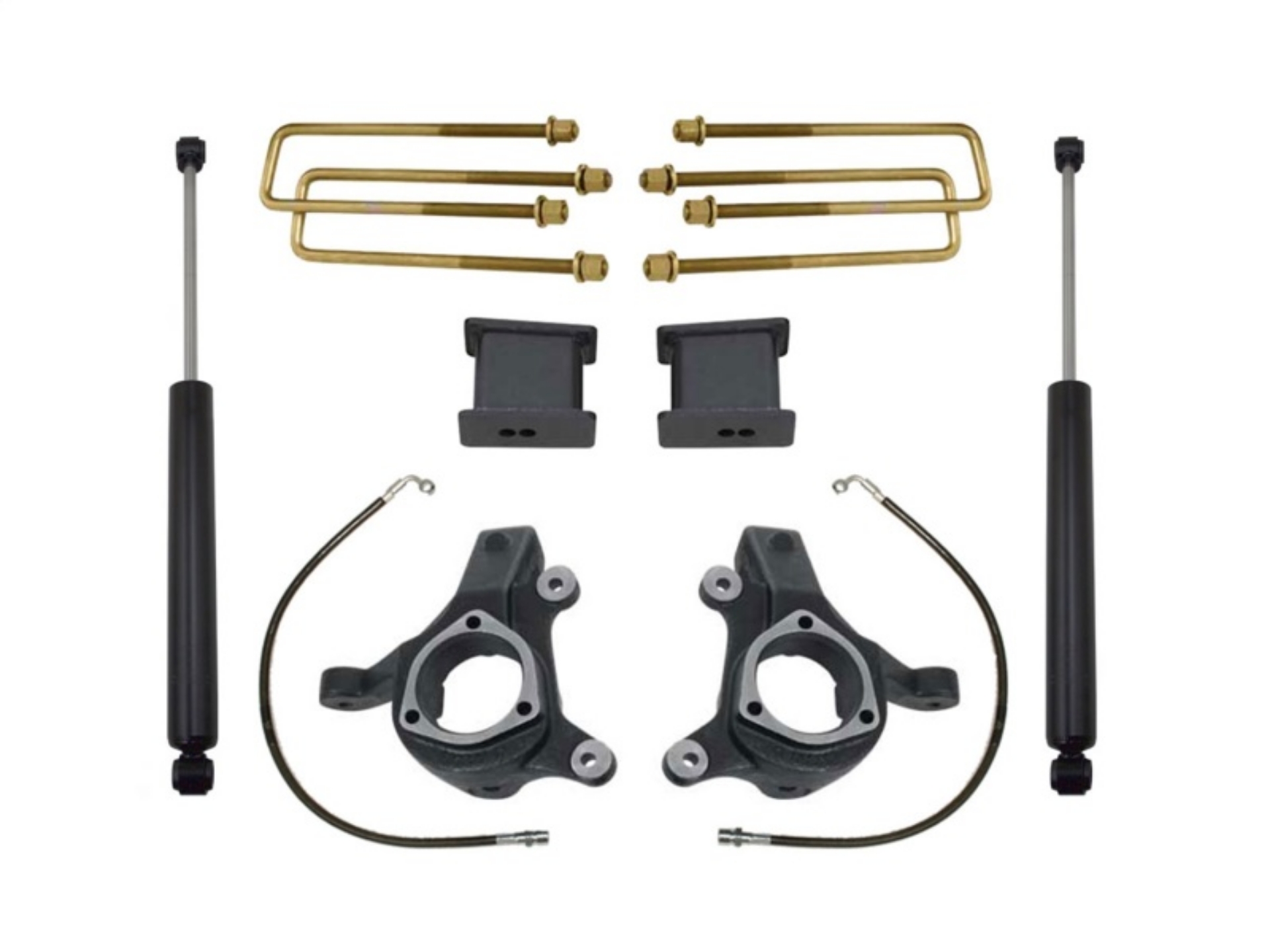 Picture of MaxTrac 07-16 GM C1500 2WD w-Cast Steel Susp- 3in-1in Spindle Lift Kit w-MaxTrac Shocks