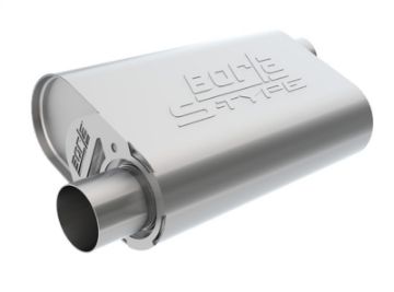 Picture of Borla CrateMuffler Stock SBF 289- 302- FE BB 2-5 inch Offset-Offset 14in x 4-35in x 9in Oval Muffler