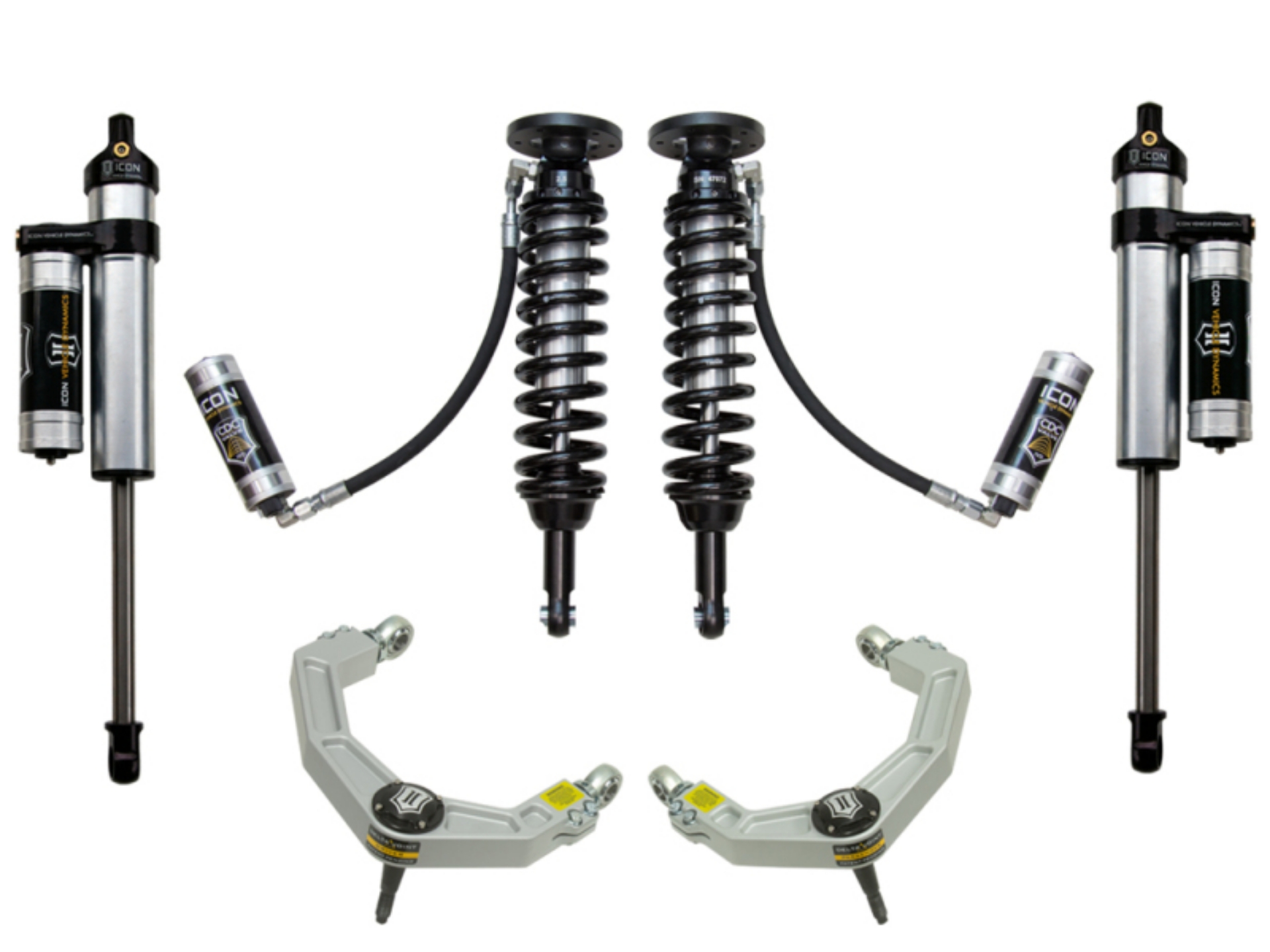 Picture of ICON 09-13 Ford F-150 2WD 1-75-2-63in Stage 4 Suspension System w-Billet Uca
