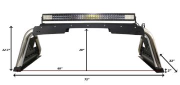 Picture of Go Rhino 14-19 Chevy 1500 LD Classic Sport Bar 2-0 Complete Kit w-Sport Bar+Retractable Light Mnt