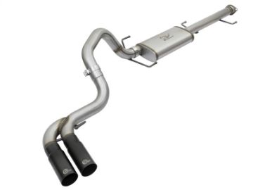 Picture of aFe Rebel Series 3in Stainless Steel Cat-Back Exhaust System w-Black Tips 07-14 Toyota FJ Cruiser