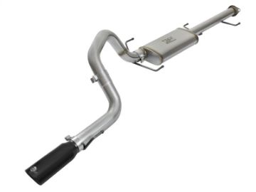 Picture of aFe MACH Force Xp 3in SS Cat-Back Single Rear Exit Exhaust w-Black Tips 07-14 Toyota FJ Cruiser