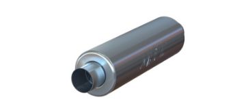 Picture of MBRP Universal 3in ID Inlet-Outlet 26in Single Chambered Muffler Aluminum NO DROPSHIP