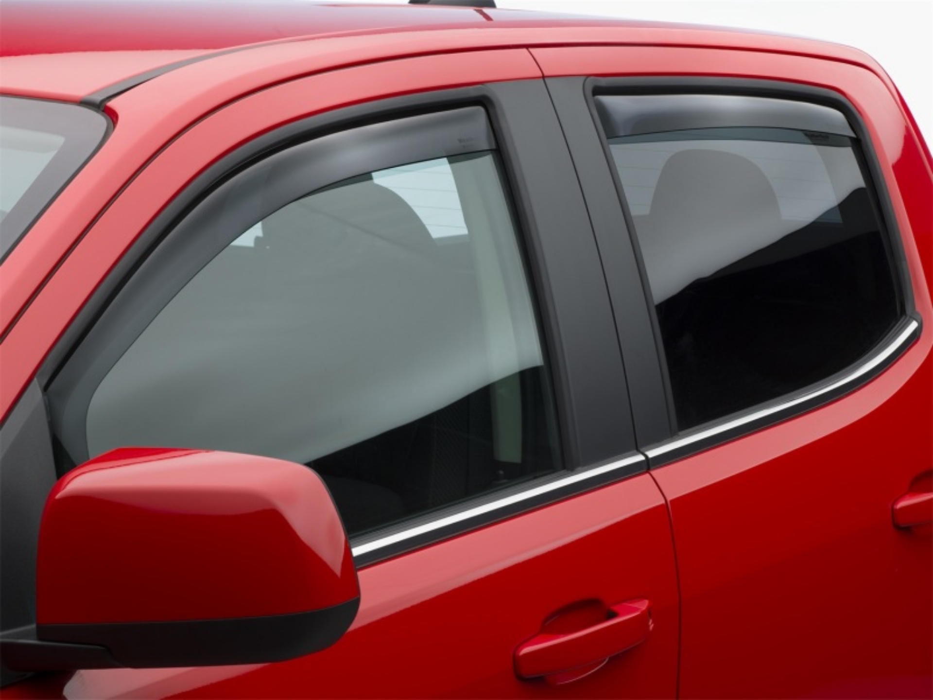 Picture of WeatherTech 15+ Chevy Colorado Front and Rear Side Window Deflectors - Dark Smoke