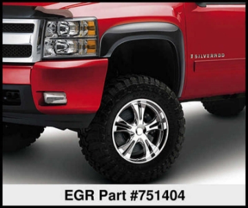 Picture of EGR 07-13 Chev Silverado 5-8ft Bed Rugged Look Fender Flares - Set