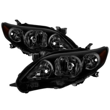 Picture of xTune Toyota Corolla 11-13 S XRS OE Style Headlights - Black Smoke HD-JH-TCO11-AM-BSM