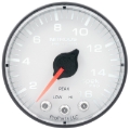 Picture of Autometer Spek-Pro 2 1-16in 1600PSI Stepper Motor w- Peak & Warn White-Black Nitrous Pressure Gauge