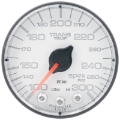 Picture of Autometer Spek-Pro 2 1-16in 300 Degree F Stepper Motor W-Peak & Warn White-Black Trans Temp Gauge
