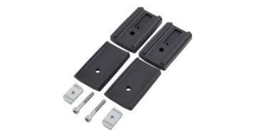 Picture of Rhino-Rack 09-18 Dodge RAM 1500 4 Door Pick Up Heavy Duty RLT600 Ditch Mount 3 Bar Roof Rack -Silver