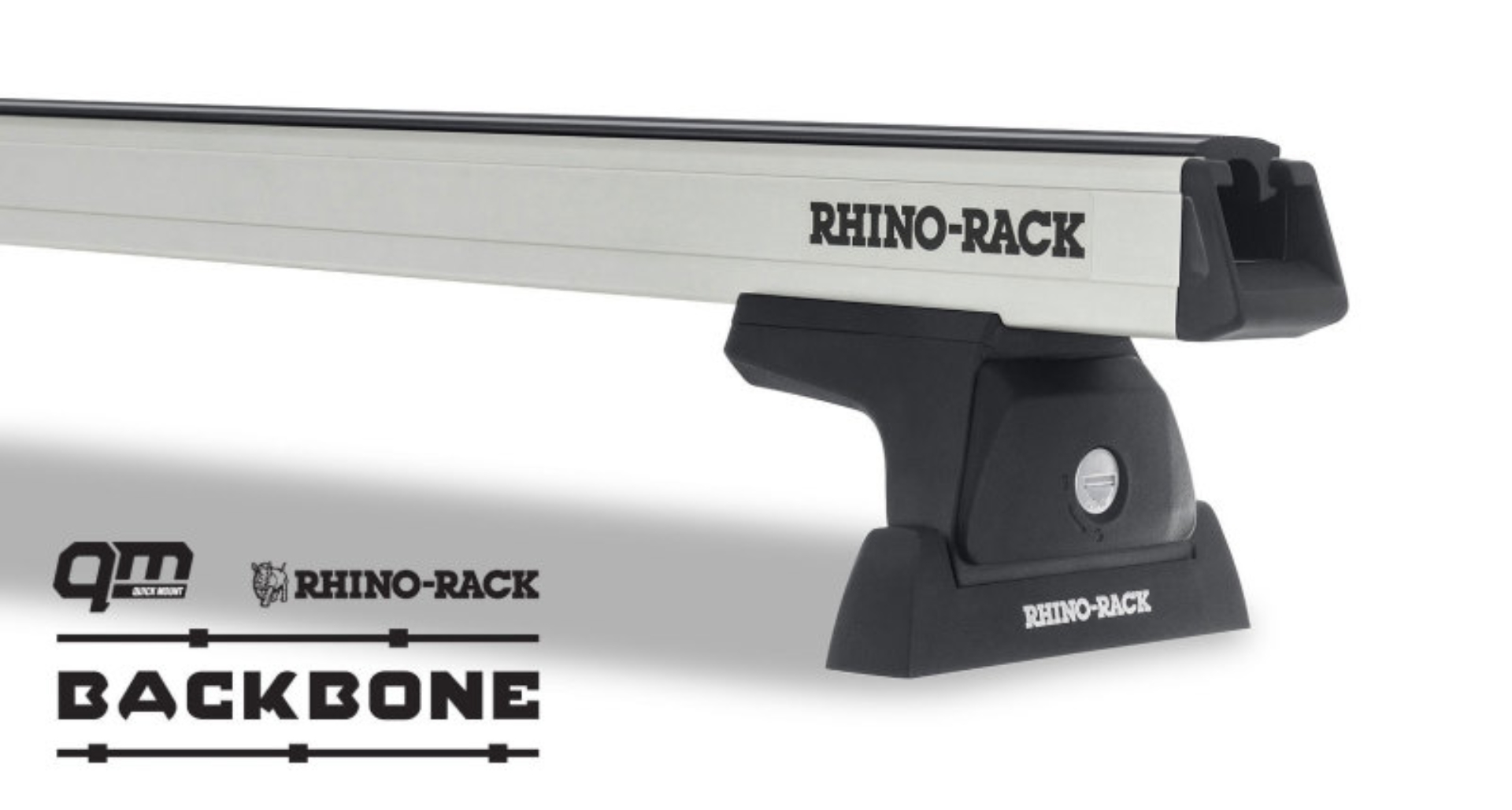 Picture of Rhino-Rack 07-18 Jeep Wrangler 4 Door SUV Heavy Duty RLT600 3 Bar Backbone Roof Rack - Silver