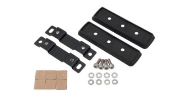 Picture of Rhino-Rack 15-19 RAM ProMaster City 2 Door Van Vortex RLT600 Ditch Mount 2 Bar Roof Rack - Black