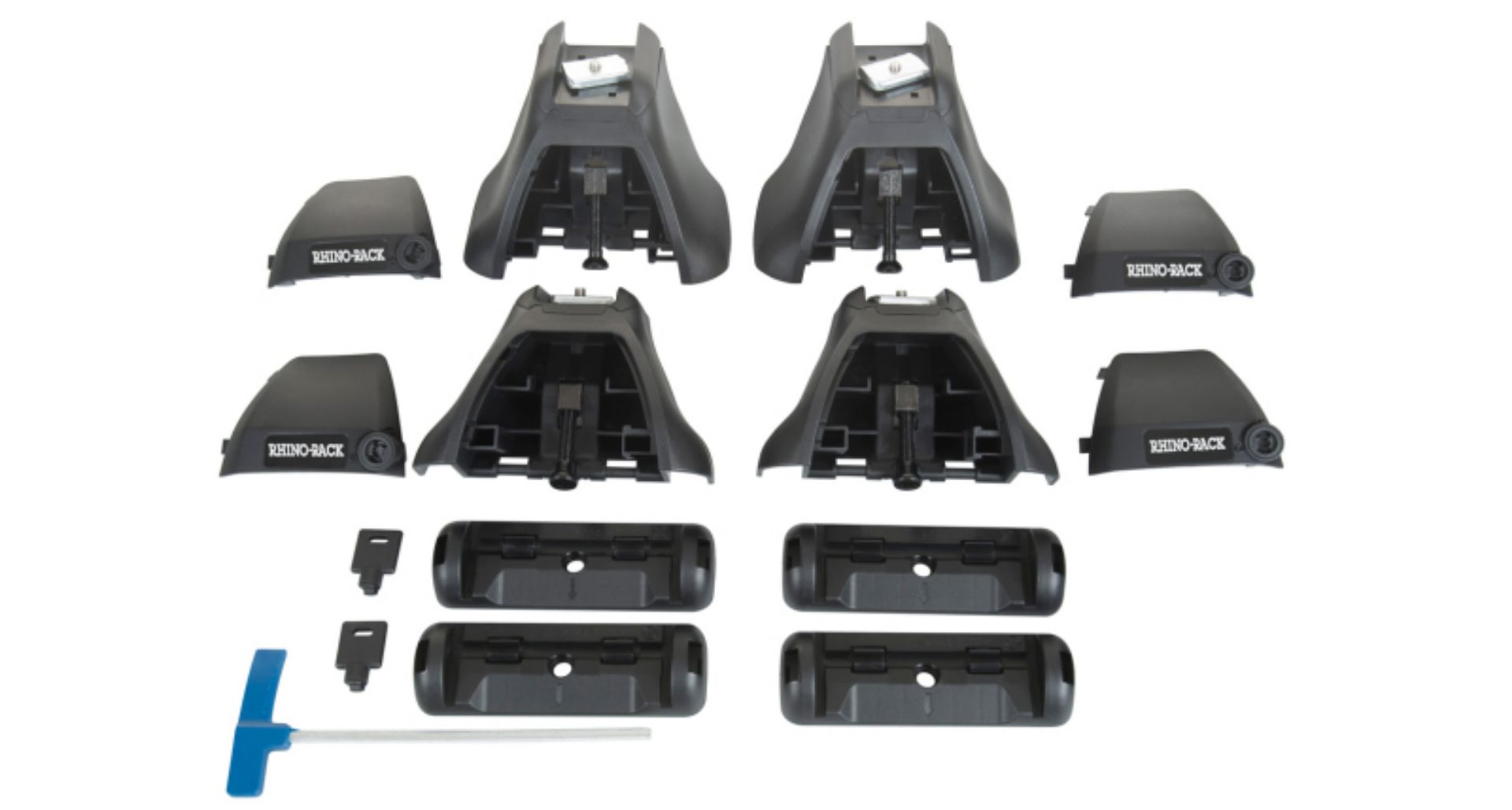 Picture of Rhino-Rack 00-05 Chevrolet Impala 4 Door Sedan Heavy Duty 2500 2 Bar Roof Rack - Silver