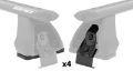 Picture of Rhino-Rack 08-12 Honda Accord 4 Door Sedan Heavy Duty 2500 2 Bar Roof Rack - Silver