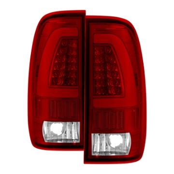 Picture of xTune Ford F150 Styleside 97-03 Light Bar LED Tail Lights - Red Clear ALT-ON-FF15097-LBLED-RC