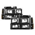 Picture of xTune GMC C-K Series 94-98 Headlights w- Corner and Parking Lights - Black HD-JH-GCK94-BK-SET