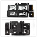 Picture of xTune GMC C-K Series 94-98 Headlights w- Corner and Parking Lights - Black HD-JH-GCK94-BK-SET
