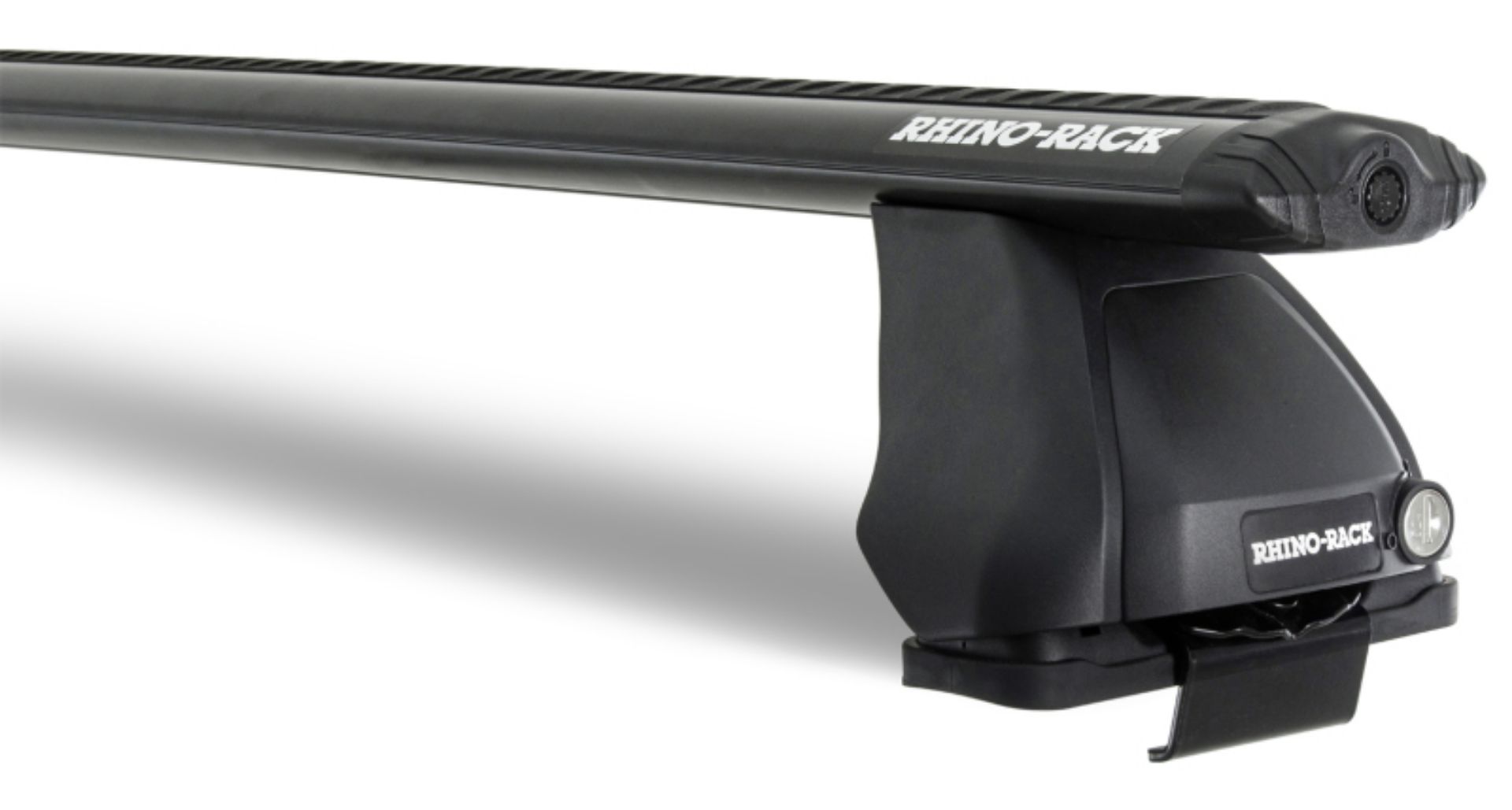 Picture of Rhino-Rack 18-19 Chevrolet Silverado 1500 4 Door Pick Up Vortex 2500 1 Bar Roof Rack - Black