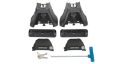 Picture of Rhino-Rack 18-19 Chevrolet Silverado 1500 4 Door Pick Up Vortex 2500 1 Bar Roof Rack - Black