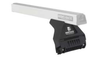 Picture of Rhino-Rack 20-21 Jeep Gladiator 4 Door Pick Up Heavy Duty RL110 2 Bar Roof Rack - Silver