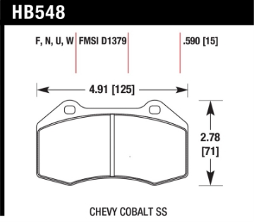 Picture of Hawk Renault Clio - Cobalt SS HPS Street Front Brake Pads