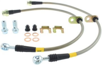 Picture of StopTech 08-09 Subaru STi - 13 Subaru BRZ - 13 Scion FR-S Stainless Steel Rear Brake Lines