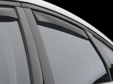 Picture of WeatherTech 2013+ Ford Fusion Rear Side Window Deflectors - Dark Smoke