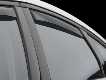 Picture of WeatherTech 2013+ Ford Fusion Rear Side Window Deflectors - Dark Smoke