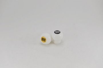 Picture of Kartboy Subaru Knuckleball Shift Knob - 6-Speed - White Delrin