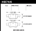 Picture of Hawk 14-15 Mercedes G Class Performance Ceramic Street Rear Brake Pads