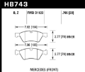 Picture of Hawk 10-12 Mercedes GL350/GL450 Performance Ceramic Street Front Brake Pads