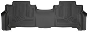 Picture of Husky Liners 13-16 Lexus LX570 - 13-16 Toyota Land Cruiser WeatherBeater 2nd Row Black Floor Liners