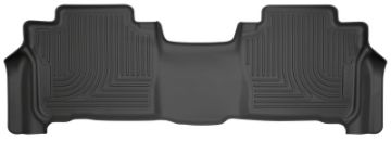 Picture of Husky Liners 13-16 Lexus LX570 - 13-16 Toyota Land Cruiser WeatherBeater 2nd Row Black Floor Liners