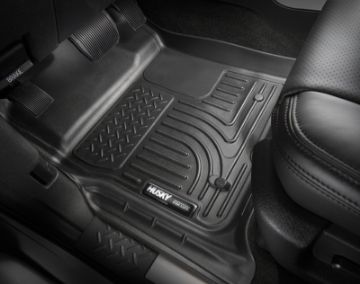 Picture of Husky Liners 13-16 Lexus LX570 - 13-16 Toyota Land Cruiser WeatherBeater 2nd Row Tan Floor Liners