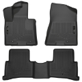 Picture of Husky Liners 2017 Kia Sportage Weatherbeater Front and Second Row Black Floor Liners