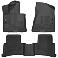 Picture of Husky Liners 2017 Kia Sportage Weatherbeater Front and Second Row Black Floor Liners