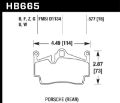 Picture of Hawk 13-16 Porsche 911 Rear HPS 5-0 Brake Pads