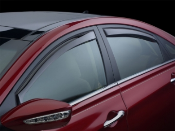 Picture of WeatherTech 15+ Hyundai Sonata Front and Rear Side Window Deflectors - Dark Smoke