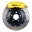 Picture of StopTech 01-06 BMW M3 Rear BBK w- ST-40 Yellow Calipers 355 x 32 Performance Drilled Rotors