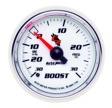 Picture of Autometer C2 52mm 30 PSI Mechanical Boost and Vacuum Gauge