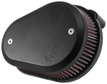 Picture of K&N 00-16 Harley-Davidson Street Metal Intake System Flare Black