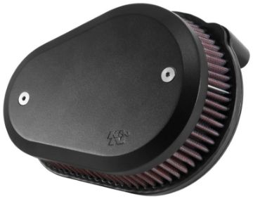Picture of K&N 00-16 Harley-Davidson Street Metal Intake System Flare Black