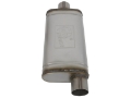 Picture of aFe MACHForce XP SS Muffler 3in Center Inlet - 3in Offset Outlet 18in L x 9in W x4in H Body