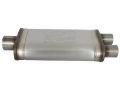 Picture of aFe MACHForce XP SS Muffler 3in Center Inlet - 2-5in Dual Outlets 18in L x 9in W x4in H Body
