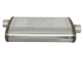 Picture of aFe MACHForce XP SS Muffler 3in Center Inlet - 3in Offset Outlet 22in L x 11n W x 6in H Body