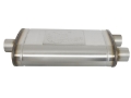 Picture of aFe MACHForce XP SS Muffler 3in Center Inlet - 3in Offset Outlet 22in L x 11in W x 6in H Body