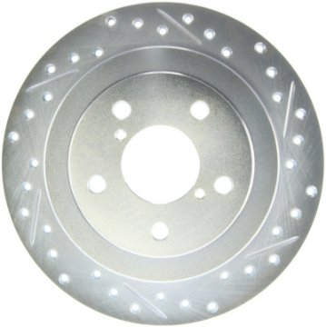 Picture of StopTech Select Sport 98-08 Subaru Forester Slotted and Drilled Left Rear Rotor